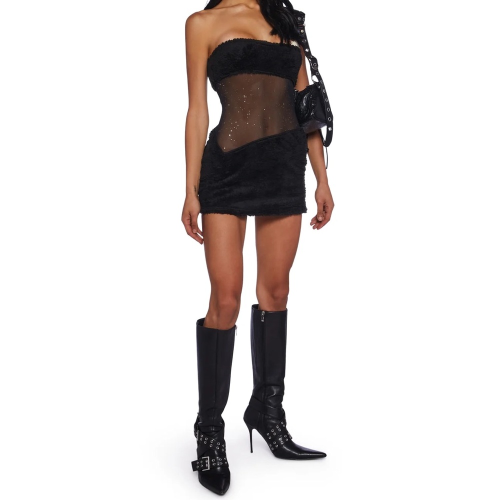 Dolls Kill CALL MY BLUFF MINI DRESS - BLACK / SOLD OUT online